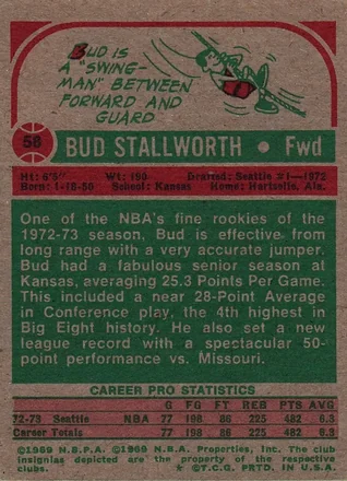 Tył: Bud Stallworth