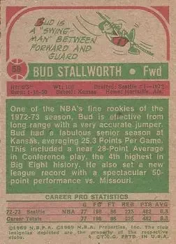 Back of Bud Stallworth