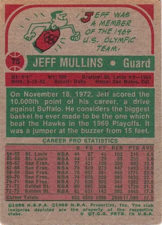 Jeff Mullins 裏面