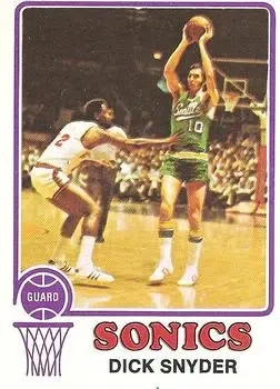 1973-74 Topps #86 Dick Snyder