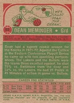 Back of Dean Meminger
