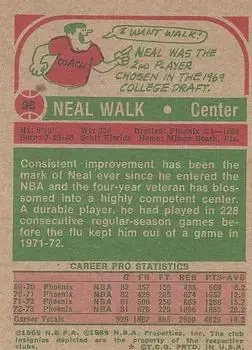 Back of Neal Walk