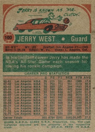 Verso de Jerry West