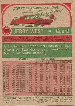 Back of Jerry West