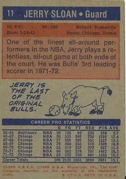 Back of Jerry Sloan