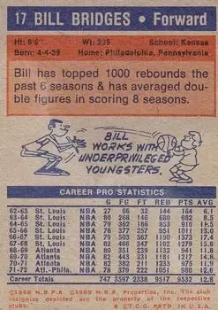 Back of Bill Bridges