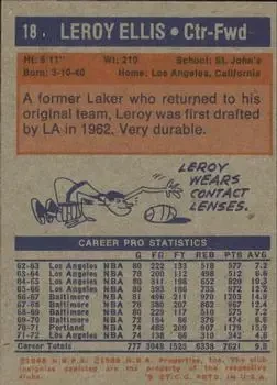 Back of Leroy Ellis