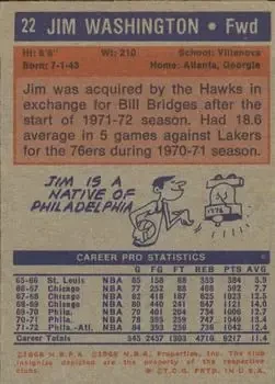 Back of Jim Washington