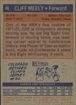 Back of Cliff Meely