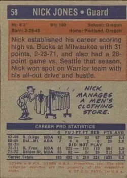Back of Nick Jones