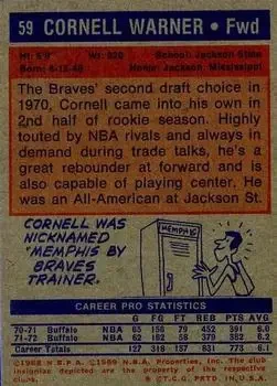 Back of Cornell Warner