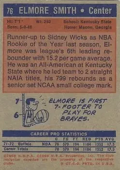 Back of Elmore Smith