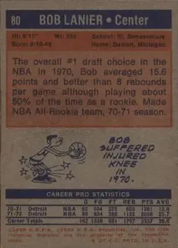 Back of Bob Lanier