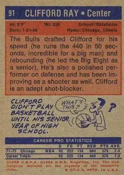 Back of Clifford Ray