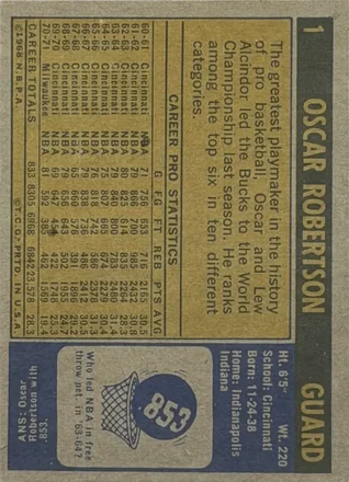 Oscar Robertson Rückseite