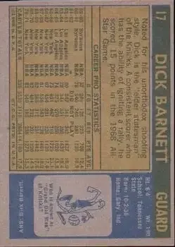 Back of Dick Barnett