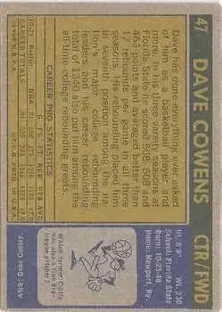 Back of Dave Cowens