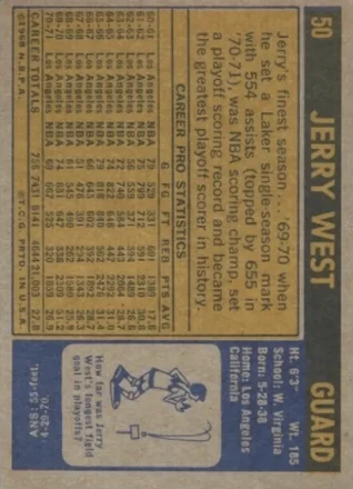 Verso de Jerry West