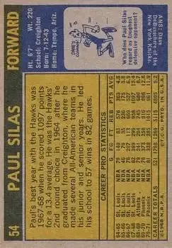Back of Paul Silas