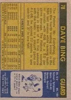 Back of Dave Bing