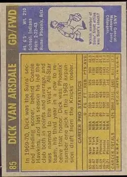Back of Dick Van Arsdale
