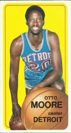 1970-71 Topps #9 - Otto Moore - Detroit Pistons