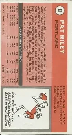 Back of Pat Riley