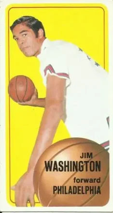 1970-71 Topps #14 - Jim Washington - Philadelphia 76ers