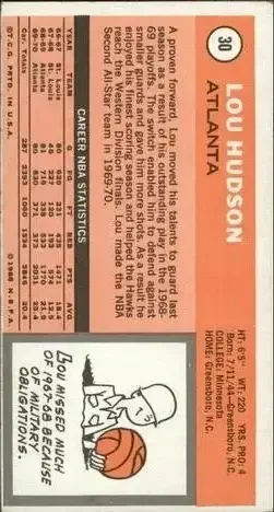 Back of Lou Hudson