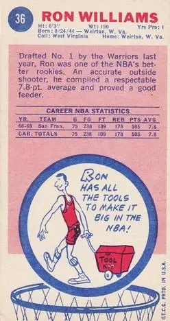 Back of Ron Williams