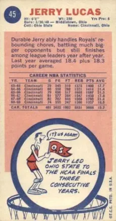 Achterkant van Jerry Lucas