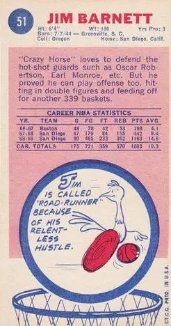 Back of Jim Barnett