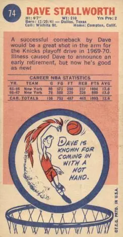 Back of Dave Stallworth
