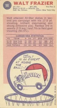 Walt Frazier Rückseite