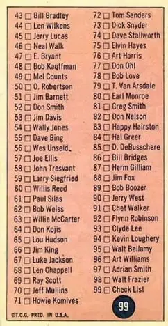 Back of Card #99
