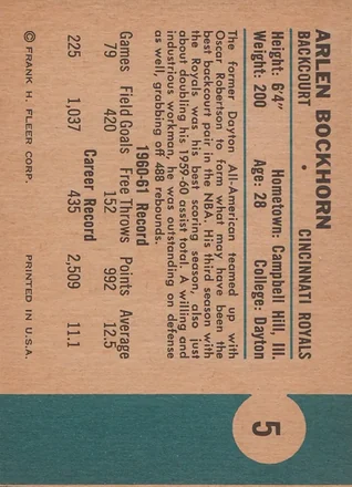 Arlen Bockhorn Rückseite