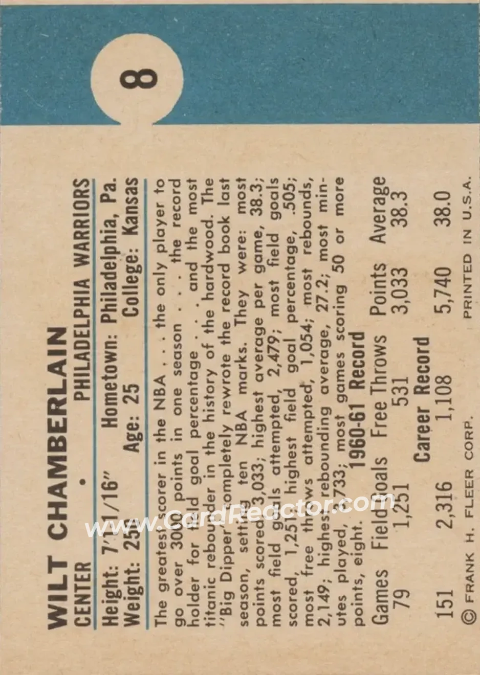 Enlarged card image