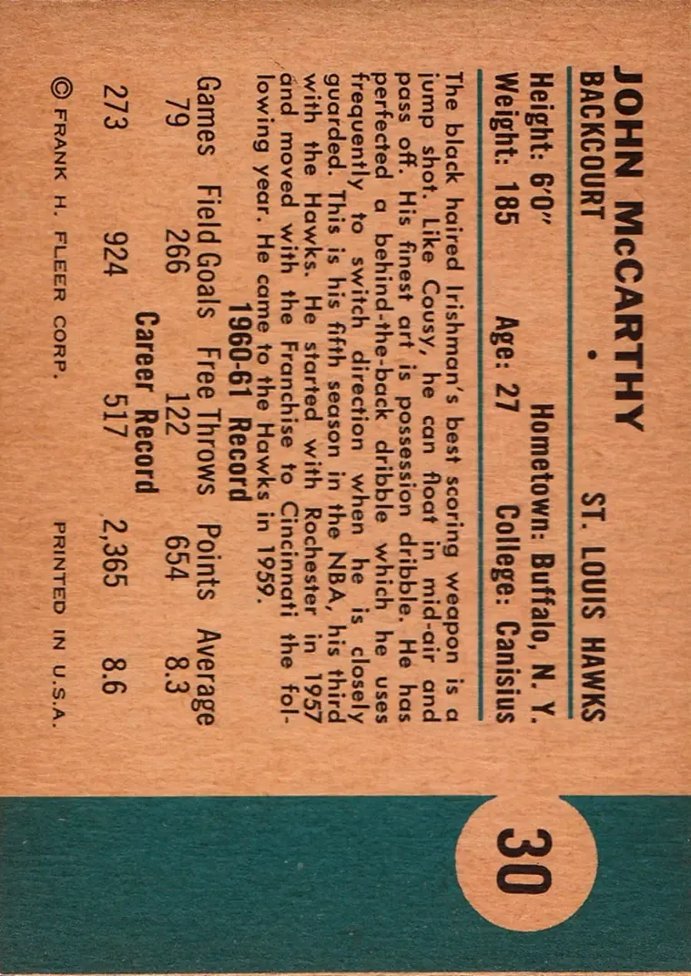 Back of John McCarthy