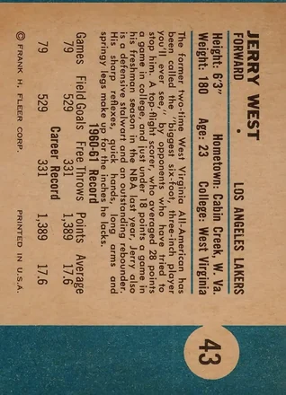 Jerry West Rückseite