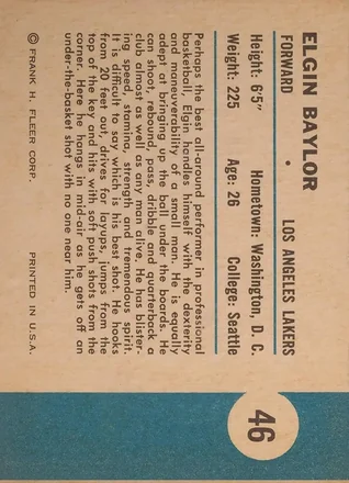 Elgin Baylor back
