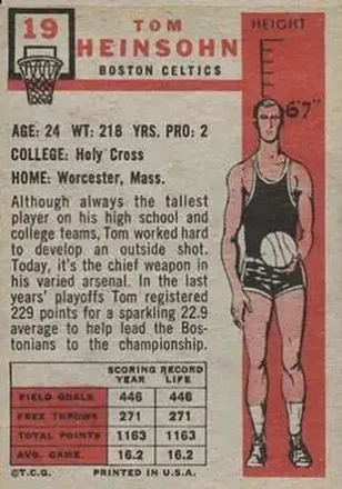 Tom Heinsohn Rückseite