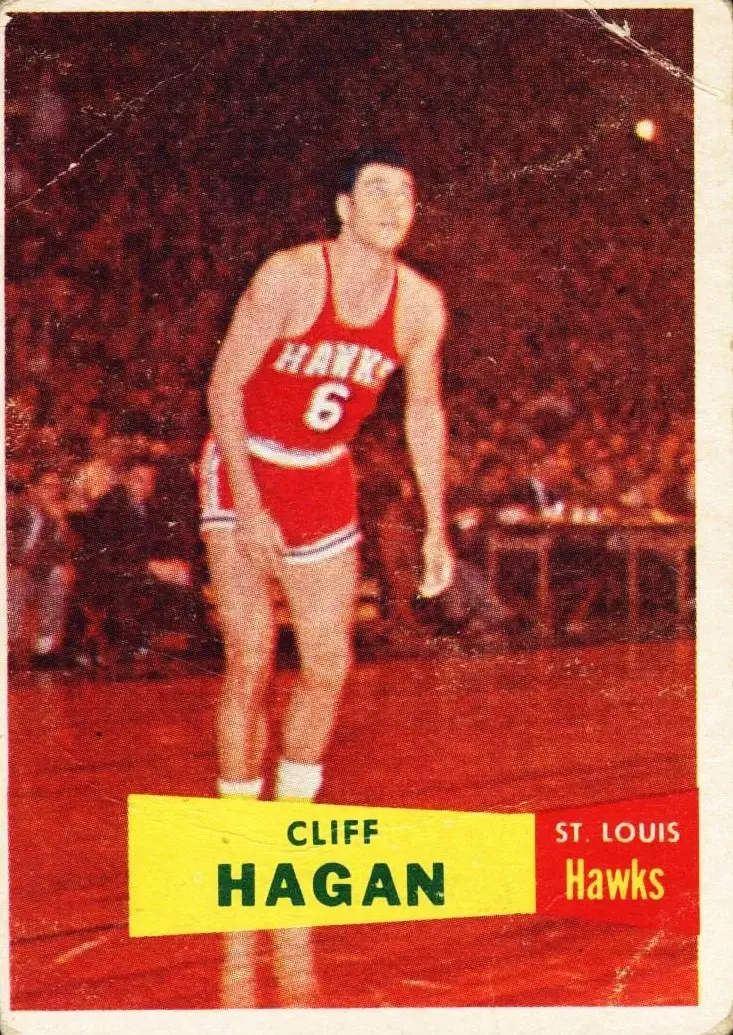 1957-58 Topps #37 Cliff Hagan