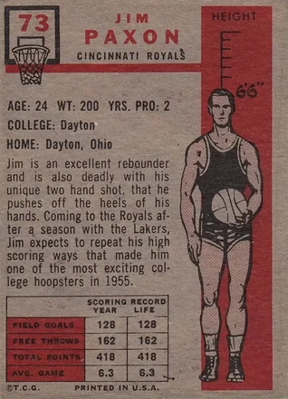 Reverso de Jim Paxson