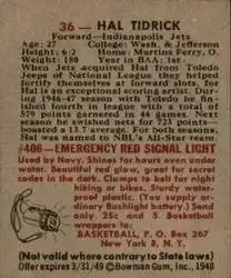 Back of Hal Tidrick