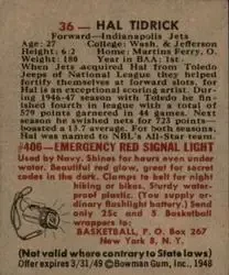 Back of Hal Tidrick
