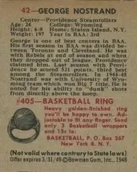 Back of George Nostrand