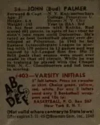 Back of Bud Palmer