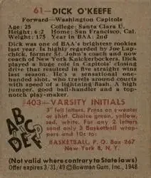 Back of Dick O'Keefe