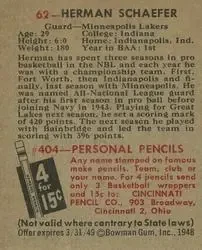 Back of Herman Schaefer