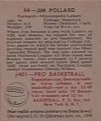 Back of Jim Pollard